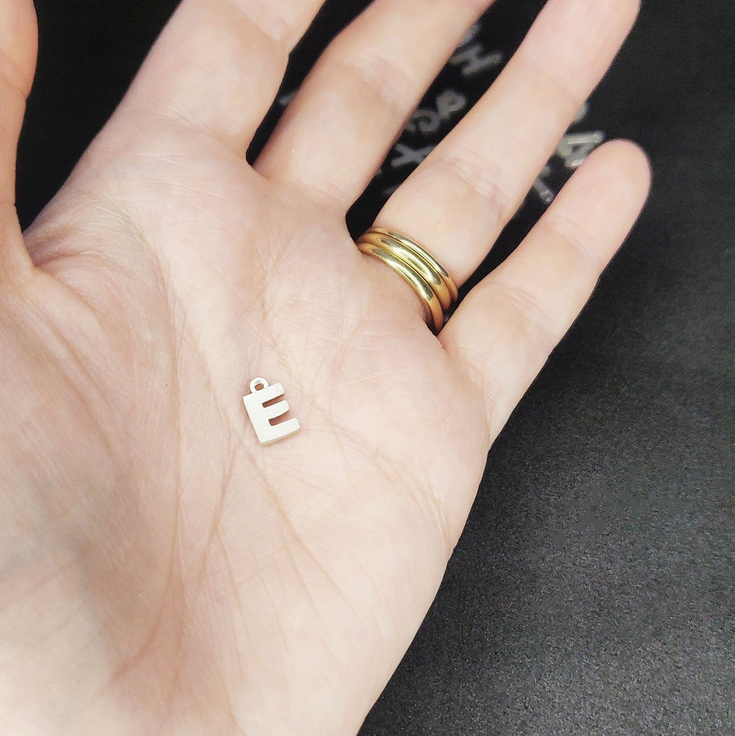 Sterling Silver Alphabet Pendants, Argentium Initial Charms, Personalized Bracelet Necklace Charms