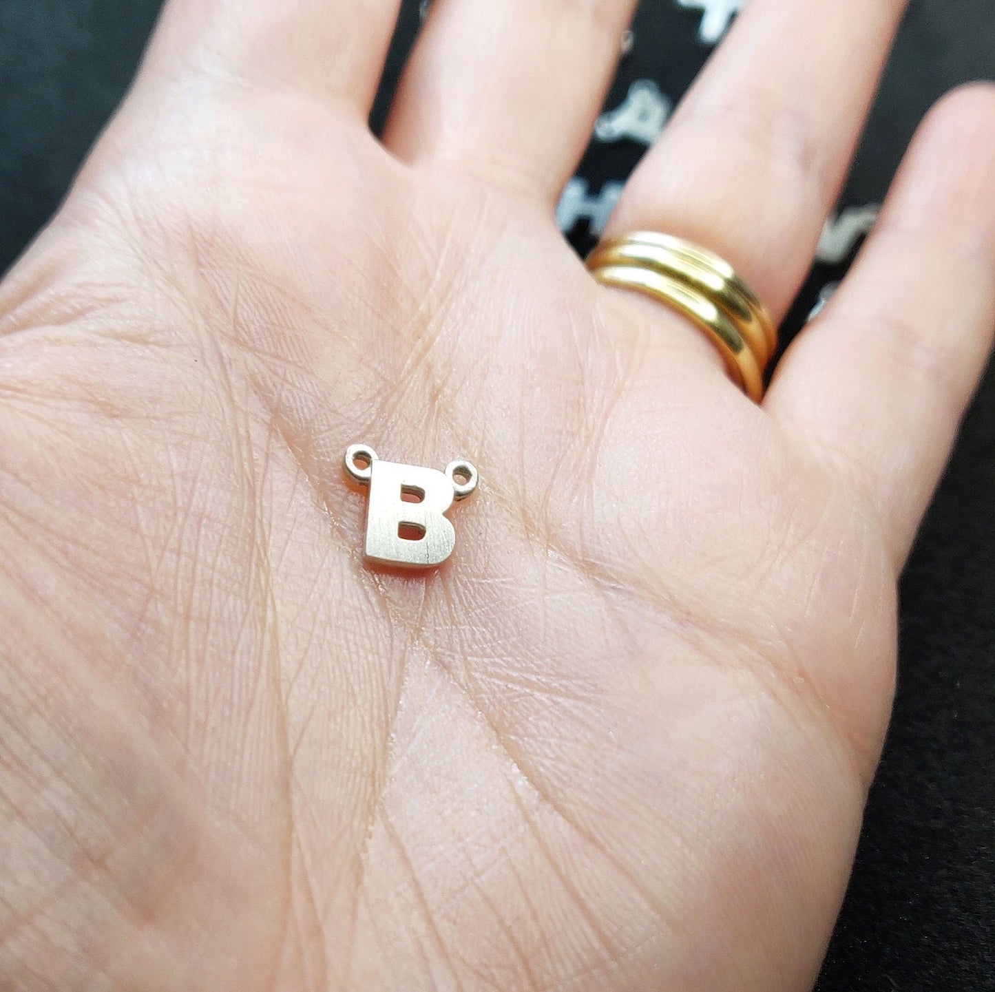 Sterling or Argentium Silver Alphabet Pendant Charms for Initial Necklaces and Bracelets