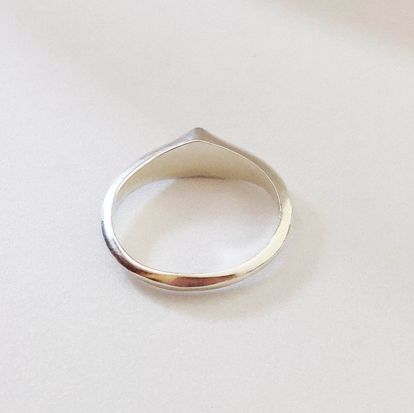 Sterling Silver 5mm Heart Signet Ring for Jewelry Making and Engraving