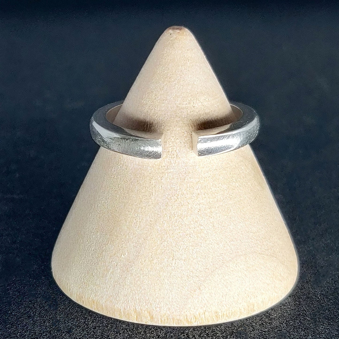 Thick Silver Ring Blank - Concave Split Shank for Jewelry Making
