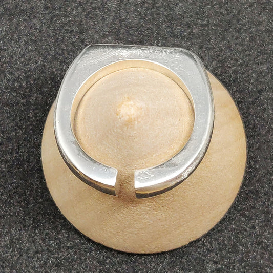 Thick Silver Omega Split Shank Ring Blank for Jewelry Making and Casting