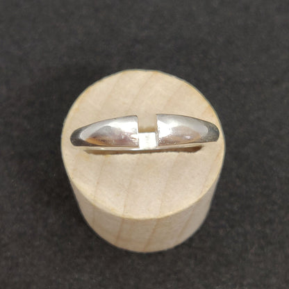 Thick Silver Omega Split Shank Ring Blank for Jewelry Making and Casting