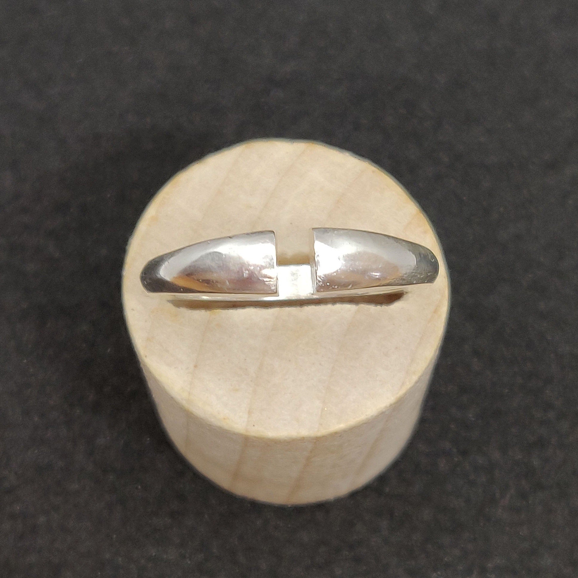 Thick Silver Omega Split Shank Ring Blank for Jewelry Making and Casting