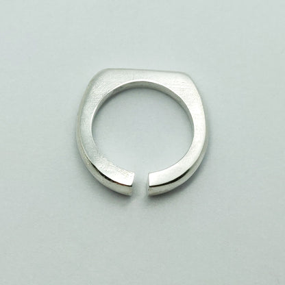 Thick Silver Omega Split Shank Ring Blank for Jewelry Making and Casting