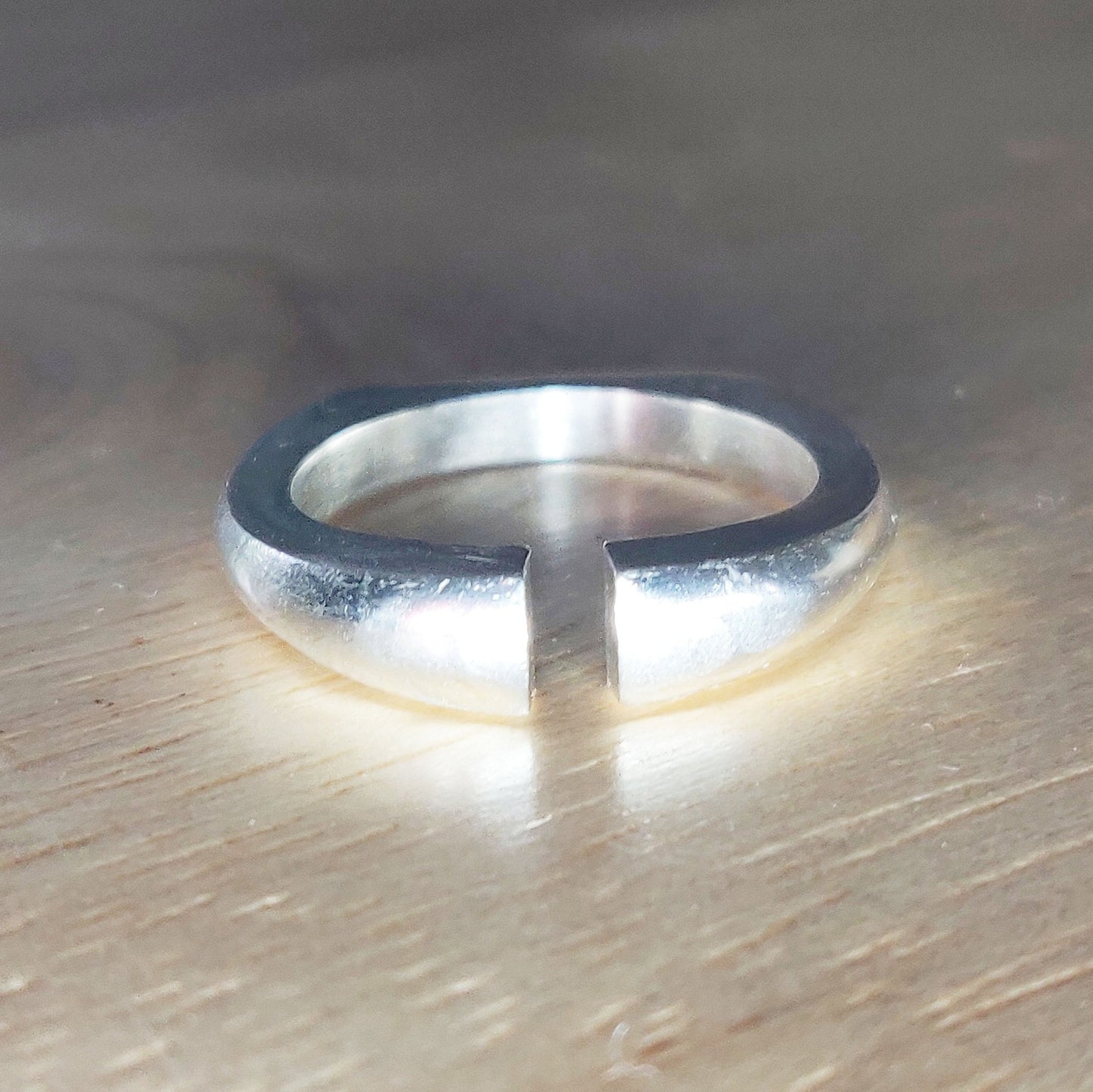 Thick Silver Omega Split Shank Ring Blank for Jewelry Making and Casting