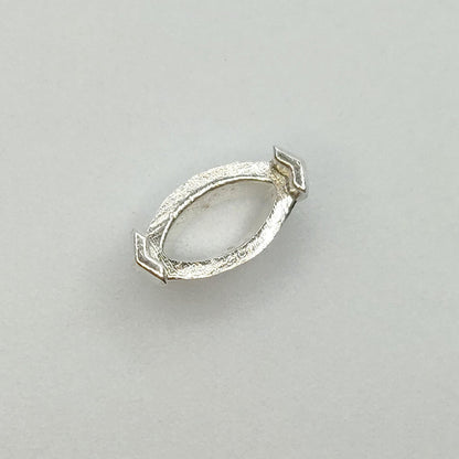 8x4mm Marquise V Prong Claw Setting with Recycled Sterling Silver