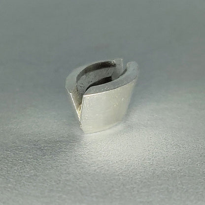 8x4mm Cast Recycled Sterling Silver Marquise Rubover Split Bezel Setting for Jewelry Making
