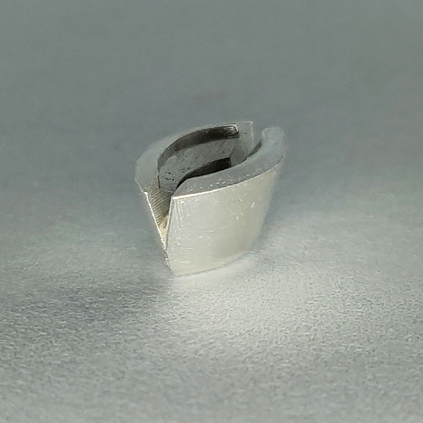 8x4mm Cast Recycled Sterling Silver Marquise Rubover Split Bezel Setting for Jewelry Making