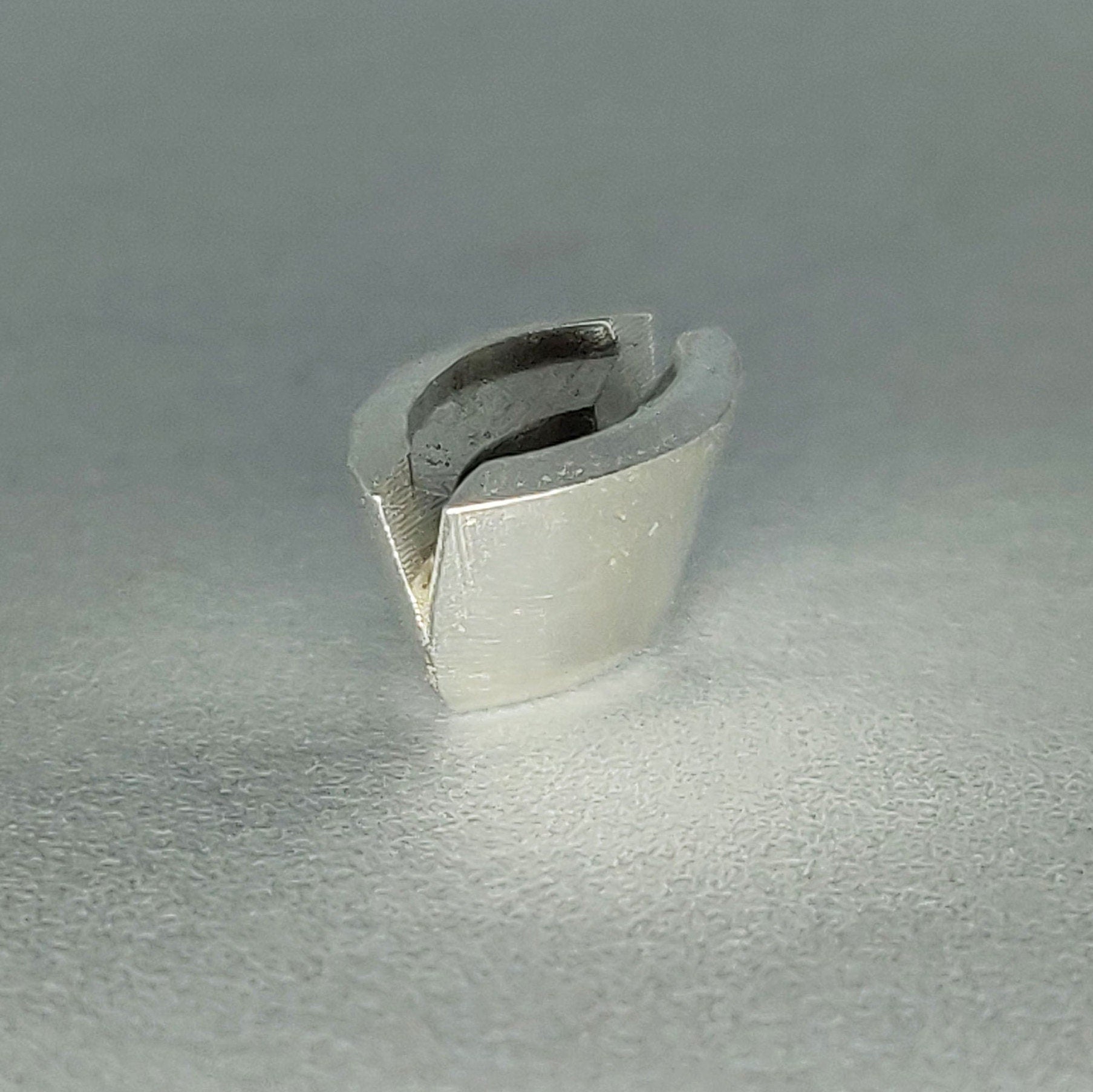 8x4mm Cast Recycled Sterling Silver Marquise Rubover Split Bezel Setting for Jewelry Making