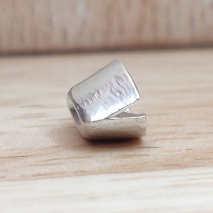 8x4mm Cast Recycled Sterling Silver Marquise Rubover Split Bezel Setting for Jewelry Making