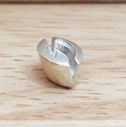 8x4mm Cast Recycled Sterling Silver Marquise Rubover Split Bezel Setting for Jewelry Making