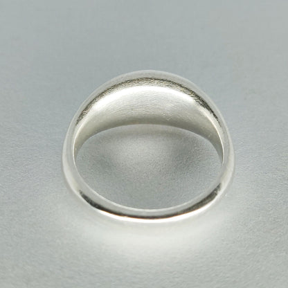Thick Sterling or Argentium Silver Sculptured Ring Bean Blank for Jewelry Making