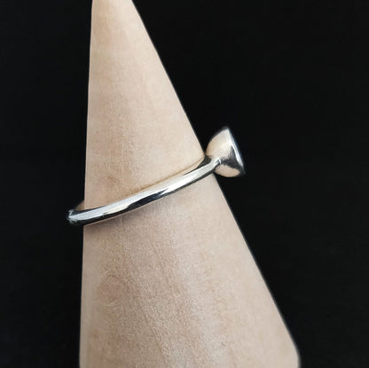 5mm Silver Round Sealed Cup Bezel Ring for Bezel Setting and Jewelry Making