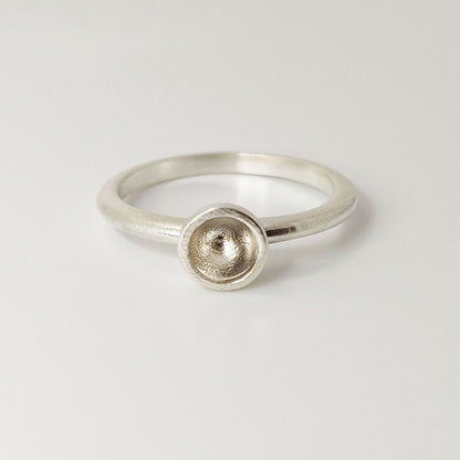 5mm Silver Round Sealed Cup Bezel Ring for Bezel Setting and Jewelry Making