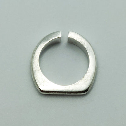 Thick Silver Omega Split Shank Ring Blank for Jewelry Making and Casting