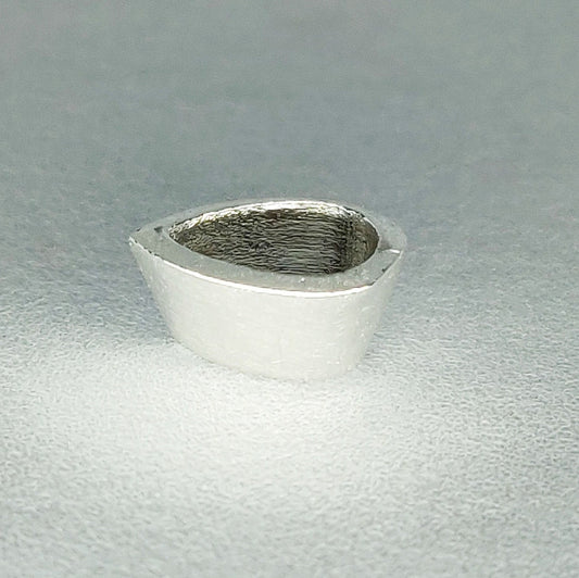 6x4mm Teardrop Sterling Silver Gemstone Bezel Rubover Settings for Jewelry Making Supplies