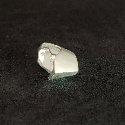 8x4mm Silver Marquise Rubover Setting. Cast Recycled Silver Open-Sided Bezel. Jewelry Making Supplies.