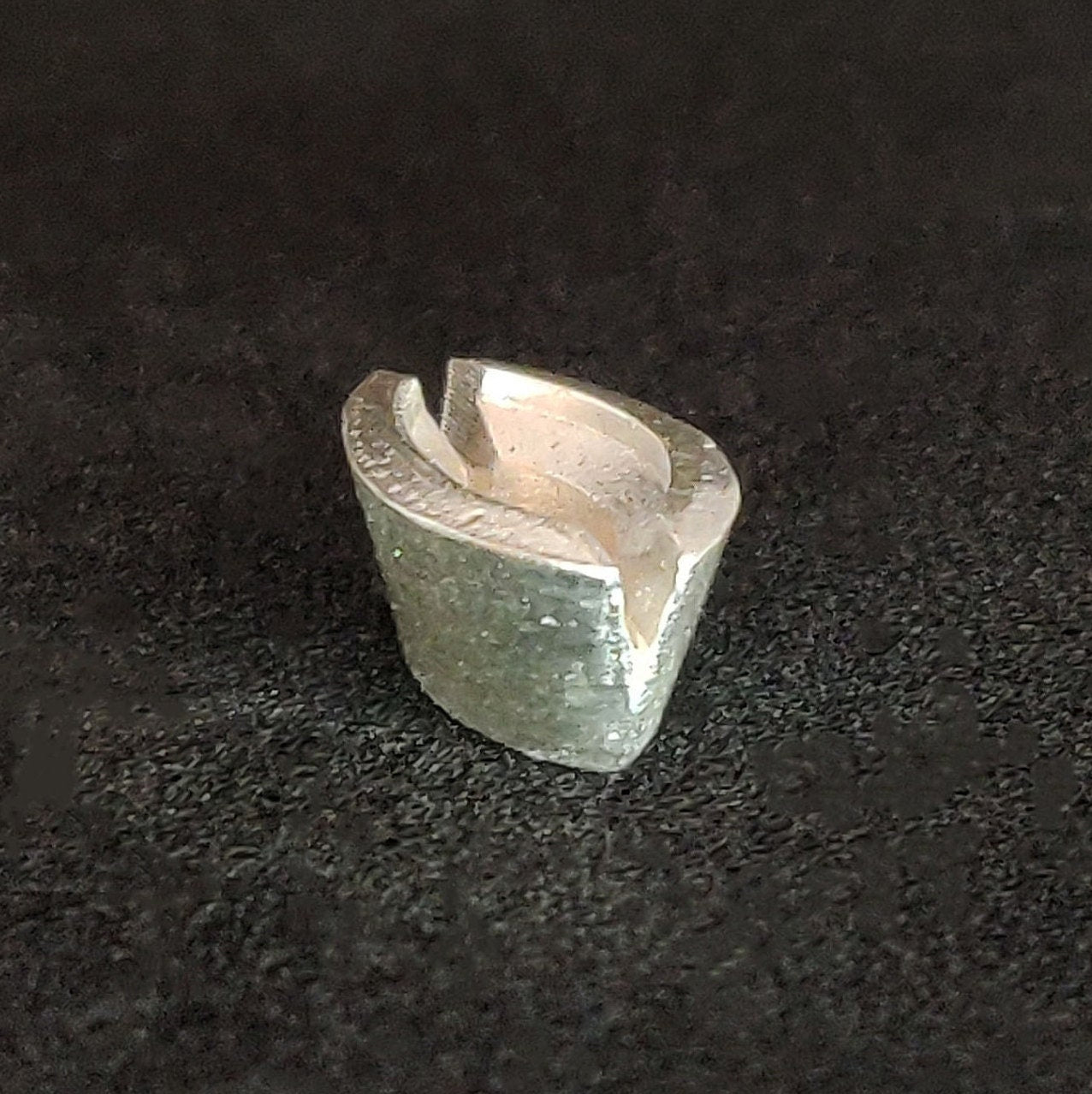 8x4mm Cast Recycled Sterling Silver Marquise Rubover Split Bezel Setting for Jewelry Making