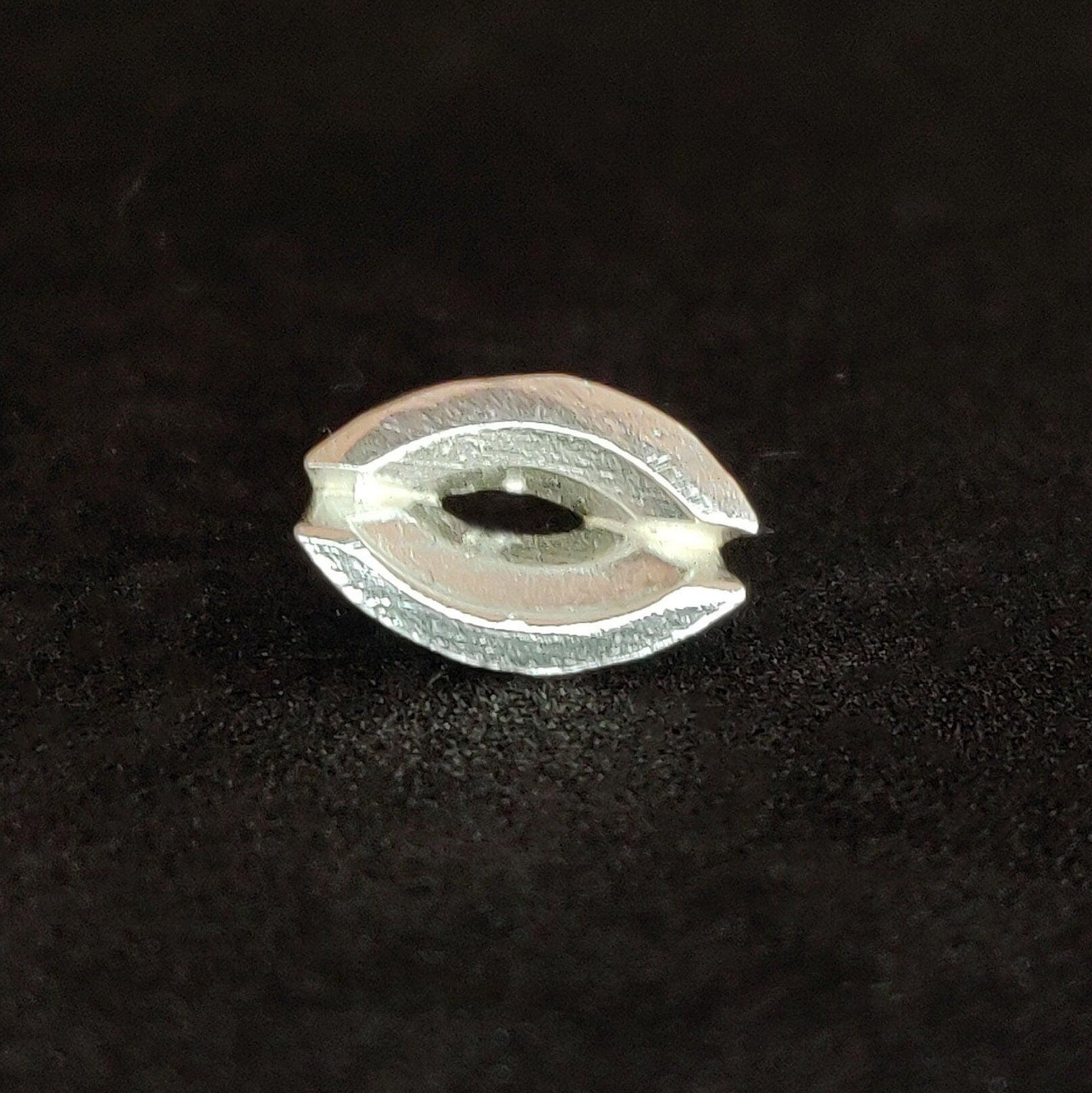 8x4mm Silver Marquise Rubover Setting