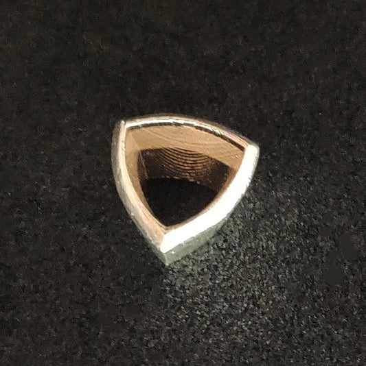 Jeweler's Silver Trillion Cut Bezel, 6x6mm Triangular Bezel, Rubover Jewelry Making Supplies