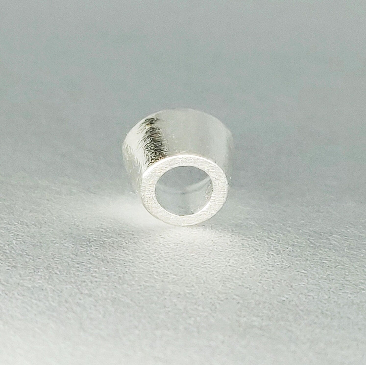 5mm Silver Brilliant Cut Gemstone Rubover Setting