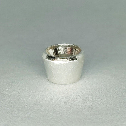 5mm Silver Bezel Setting, Recycled Cast Rubover for Jewelry Making