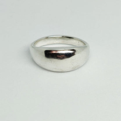 Thick Sterling or Argentium Silver Sculptured Ring Bean Blank for Jewelry Making