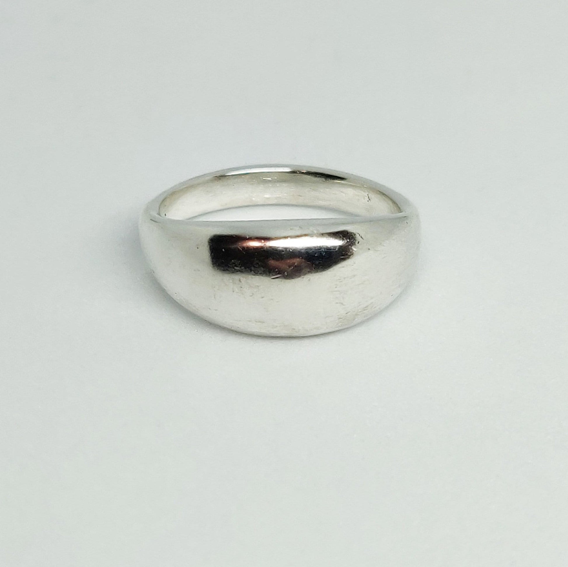Thick Sterling or Argentium Silver Sculptured Ring Bean Blank for Jewelry Making