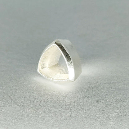 9x9mm Silver Trillion Cut Gemstone Rubover Triangular Bezel Jewelry Making Supplies