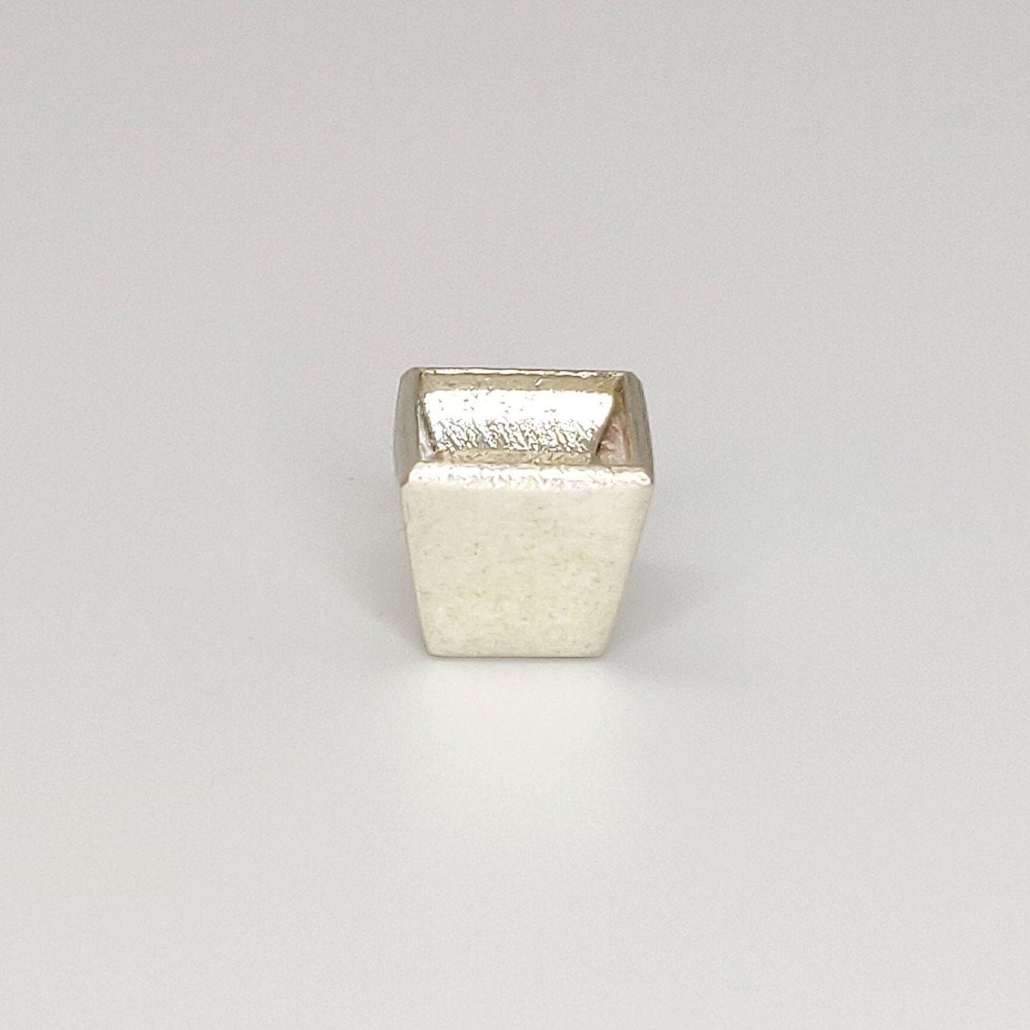 5mm Silver Princess Cut Rubover Bezel Setting, Jewelry Supplies