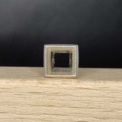 5mm Silver Princess Cut Rubover Bezel Setting, Jewelry Supplies