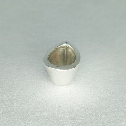 6x4mm Teardrop Sterling Silver Gemstone Bezel Rubover Settings for Jewelry Making Supplies