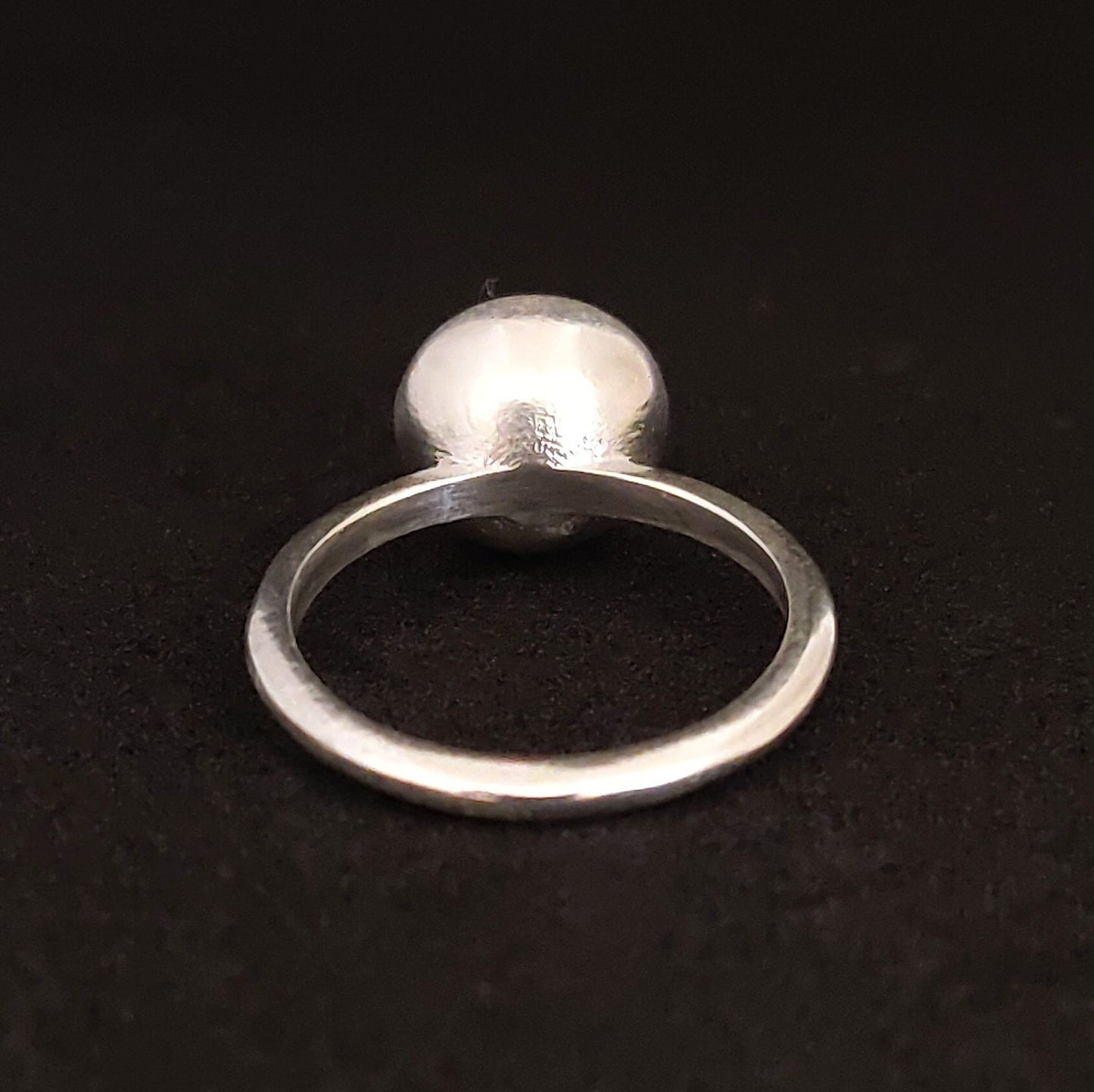 8mm Silver Round Sealed Cup Bezel Ring for Gem Setting and Jewelry Making