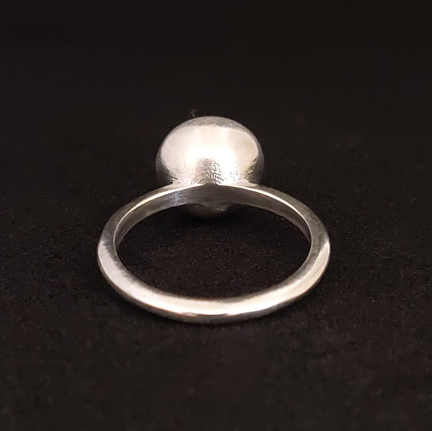 8mm Silver Bezel Ring, Round Sealed Cup for Gem Setting, Jewelry Making Tools, Crafting Supplies
