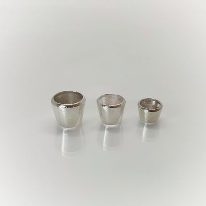 Recycled Sterling Silver 6mm Bezel Setting for Round Gemstone