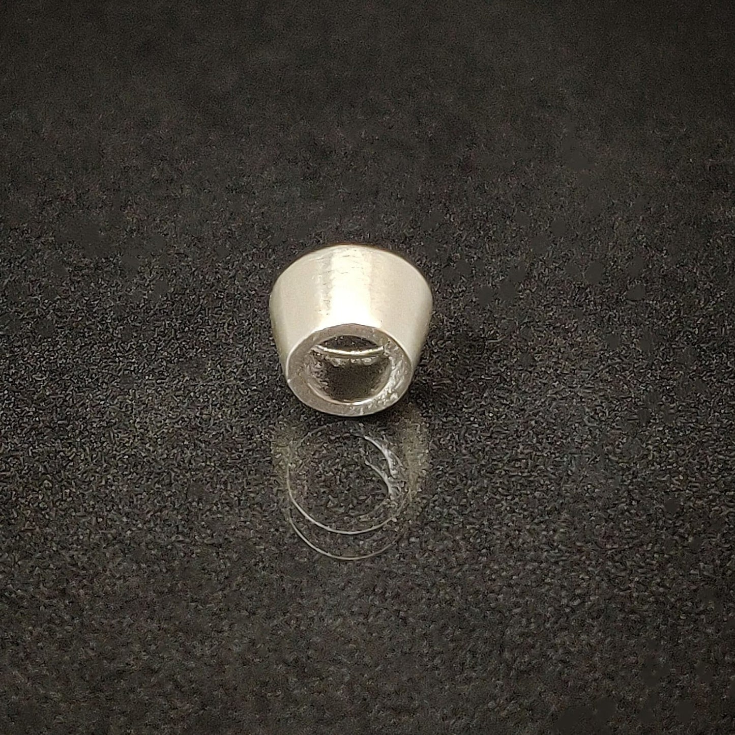 7mm Silver Brilliant Cut Gemstone Rubover Setting. Cast Recycled Silver Round Bezel. Jewelry Making Supplies. Make Your Own Jewelry.