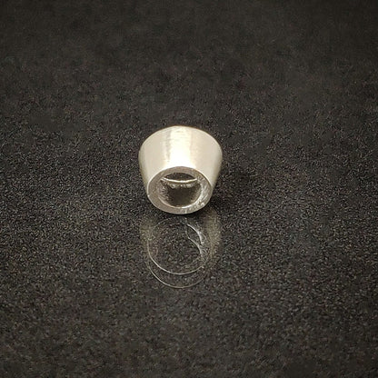 7mm Silver Brilliant Cut Gemstone Rubover Setting. Cast Recycled Silver Round Bezel. Jewelry Making Supplies. Make Your Own Jewelry.