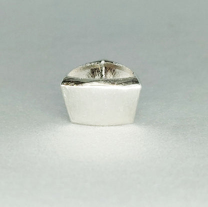 9x9mm Silver Trillion Cut Gemstone Rubover Triangular Bezel Jewelry Making Supplies