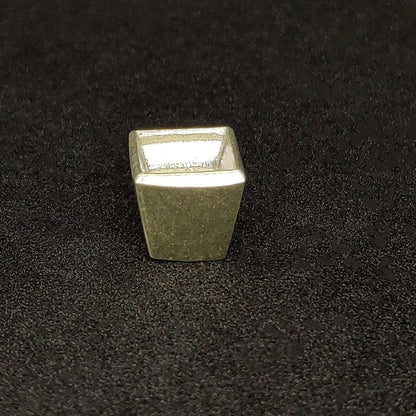 5mm Silver Princess Cut Rubover Bezel Setting, Jewelry Supplies