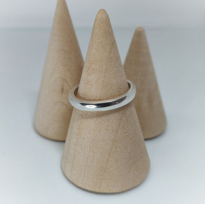 Sterling Silver Curved Profile Casting Ring for Jewelry Making Supplies