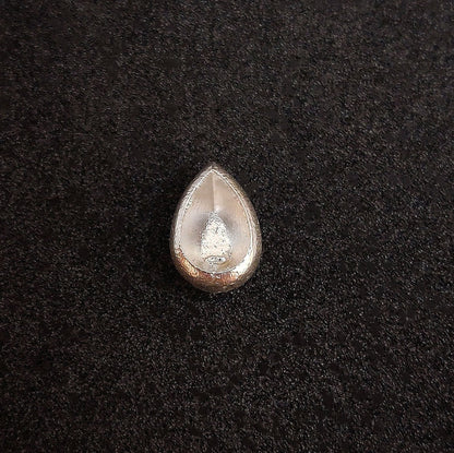 8x5mm Pear Cut Gemstone Rubover Sterling Silver Bezel Setting