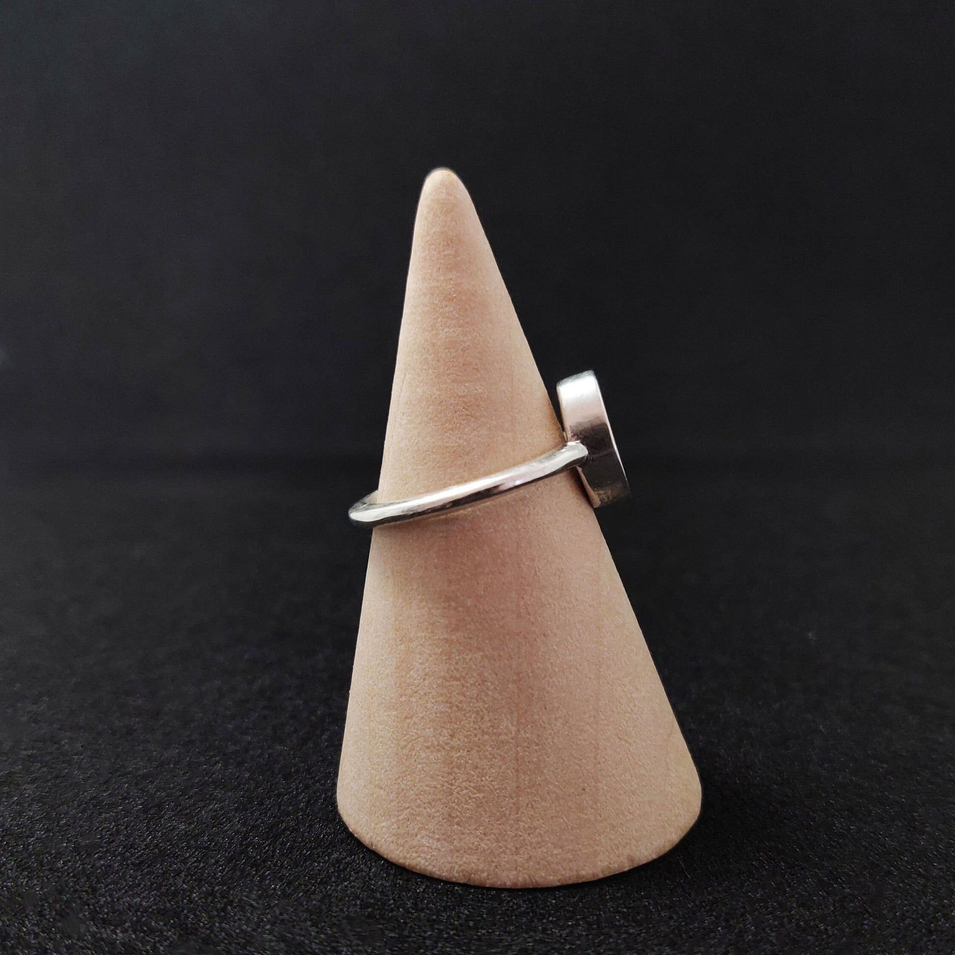 Sterling Silver Oval Cabochon Ring Setting, Jewelry Making Supply