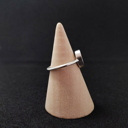 Sterling Silver Oval Cabochon Ring Setting, Jewelry Making Supply
