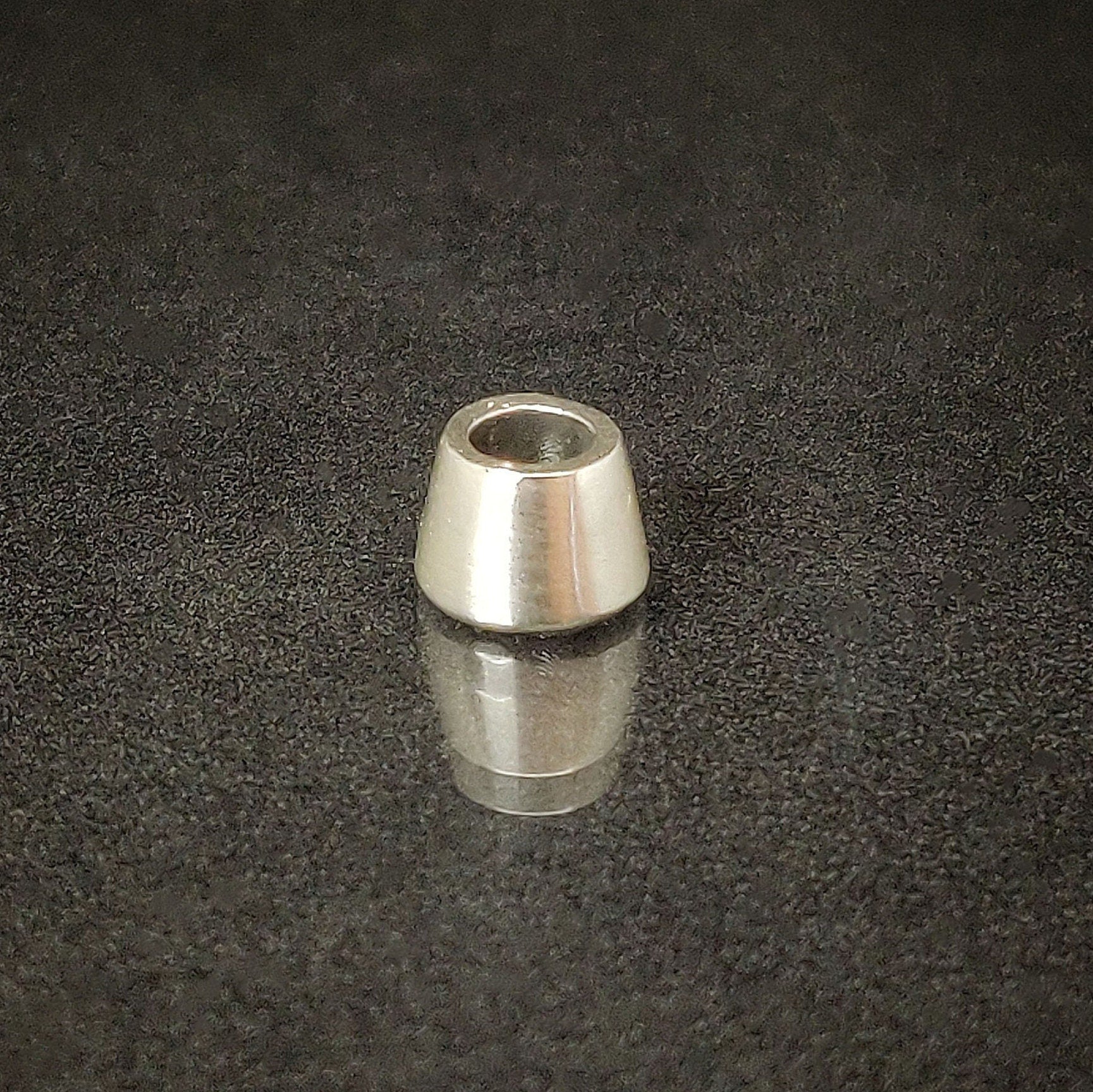 7mm Silver Brilliant Cut Gemstone Rubover Setting. Cast Recycled Silver Round Bezel. Jewelry Making Supplies. Make Your Own Jewelry.