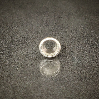 7mm Silver Brilliant Cut Gemstone Rubover Setting. Cast Recycled Silver Round Bezel. Jewelry Making Supplies. Make Your Own Jewelry.