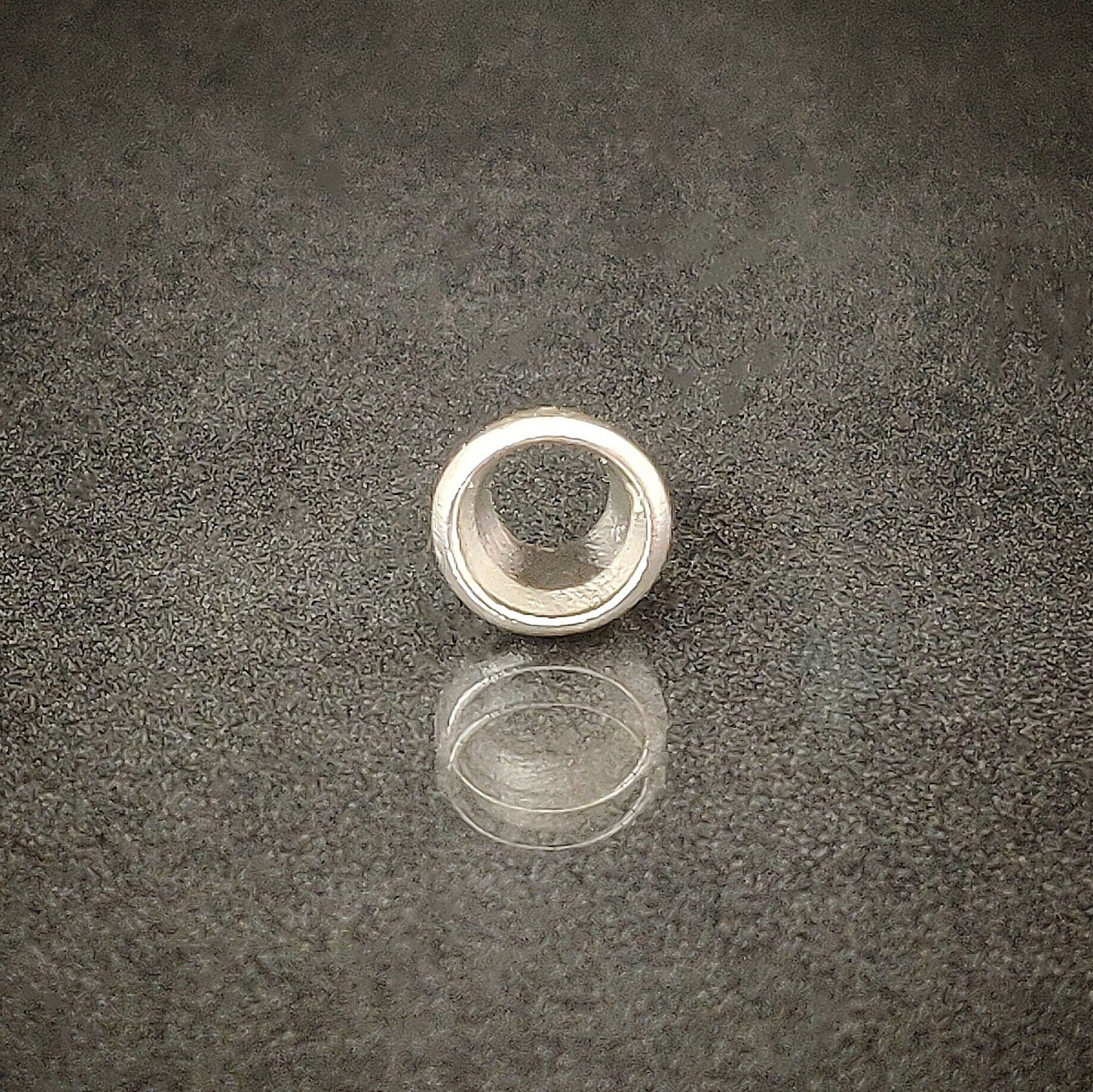 7mm Silver Brilliant Cut Gemstone Rubover Setting. Cast Recycled Silver Round Bezel. Jewelry Making Supplies. Make Your Own Jewelry.