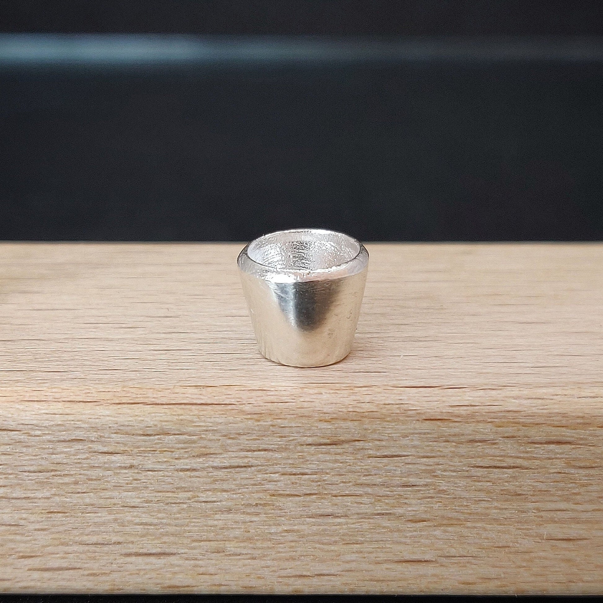 7mm Silver Brilliant Cut Gemstone Rubover Setting. Cast Recycled Silver Round Bezel. Jewelry Making Supplies. Make Your Own Jewelry.