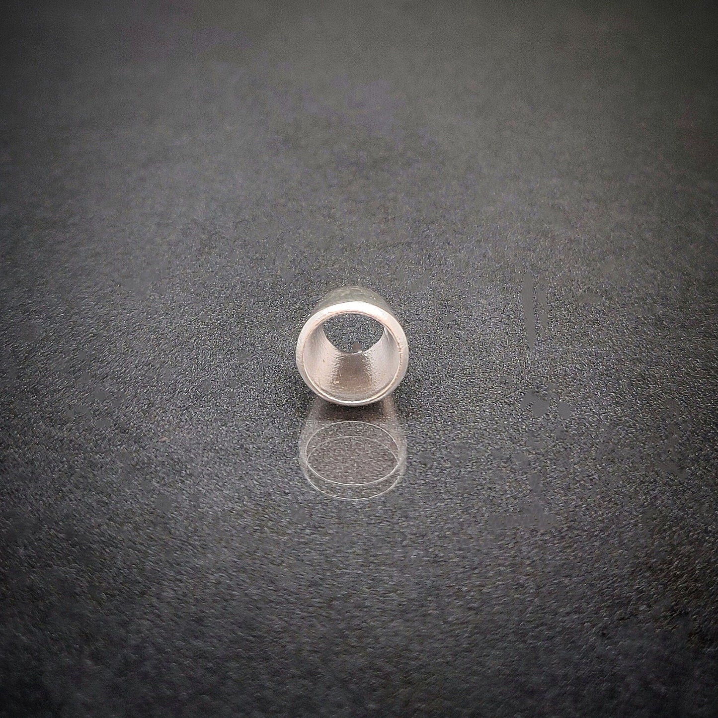 8mm Silver Brilliant Cut Gemstone Rubover Setting