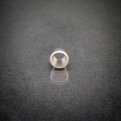 8mm Silver Brilliant Cut Gemstone Rubover Setting. Cast Recycled Silver Round Bezel. Jewelry Making Supplies. Make Your Own Jewelry.