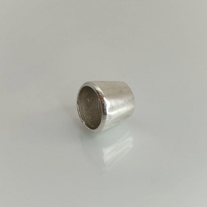 8mm Silver Brilliant Cut Gemstone Rubover Setting. Cast Recycled Silver Round Bezel. Jewelry Making Supplies. Make Your Own Jewelry.